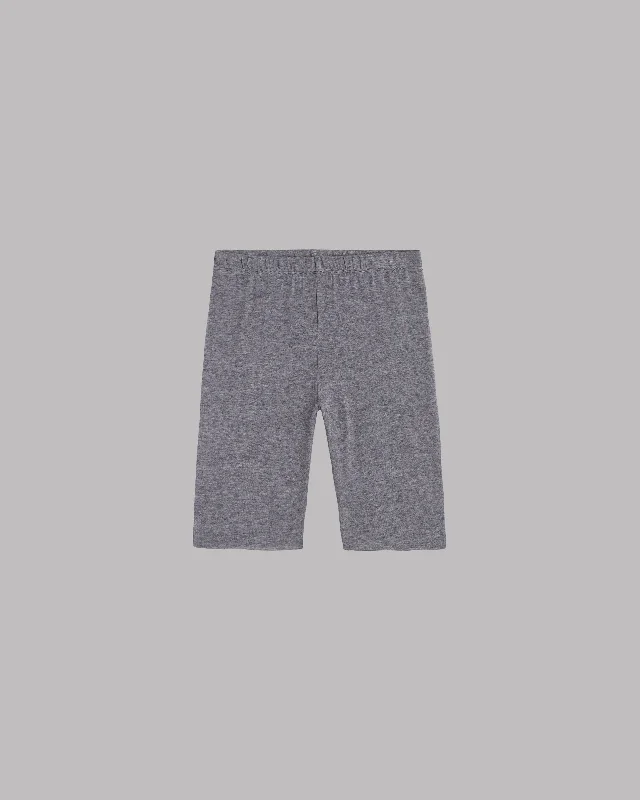 Pockets Shorts-The Grey Soft Biker Shorts