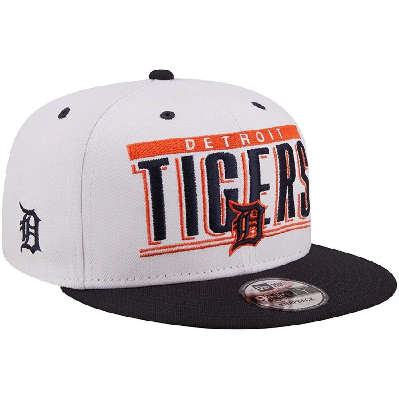 Wool Hat-New Era Detroit Tigers Retro Title 9FIFTY Snapback Hat - White/Navy