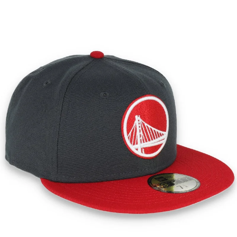 Knit Hat-NEW ERA GOLDEN STATE WARRIORS COLOR PACK 2TONE 59FIFTY FITTED HAT- GREY/RED