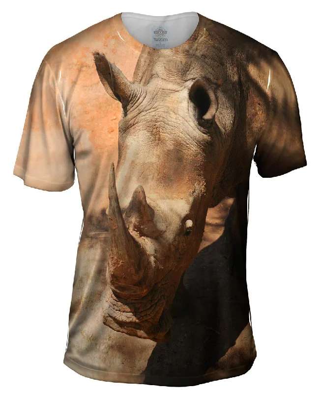 White Plain T-Shirt-Desert Rhino