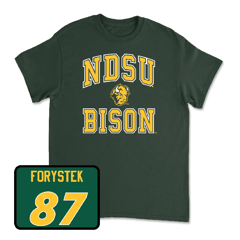 Graphic T-Shirt-Green Football College Tee - Nate Forystek