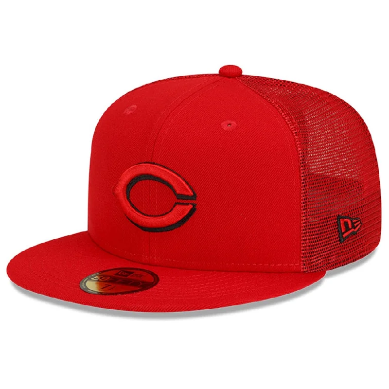 Bucket Style Hat-New Era Cincinnati Reds 2022 Batting Practice 59FIFTY Fitted Hat - Red