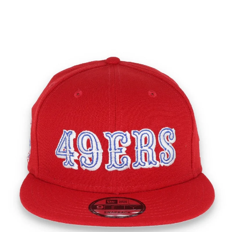 Vintage Hat-SAN FRANCISCO 49ERS 40TH ANNIVERSARY SIDE PATCH NEW ERA 9FIFTY SNAPBACK-RED