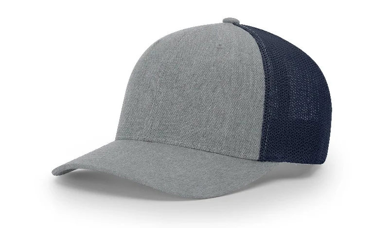 Relaxed Hat-Fitted Trucker with R-Flexfit- Heather Grey/Navy