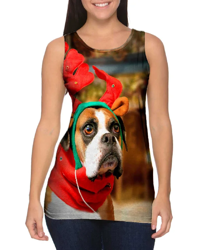 Active Lifestyle Tank-Santas Little Boxer