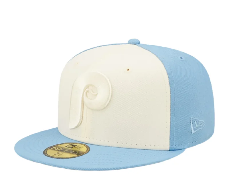 Classic Fisherman Hat-NEW ERA PHILADELPHIA PHILLIES 2-TONE 59FIFTY FITTED HAT-BLUE/CREAM