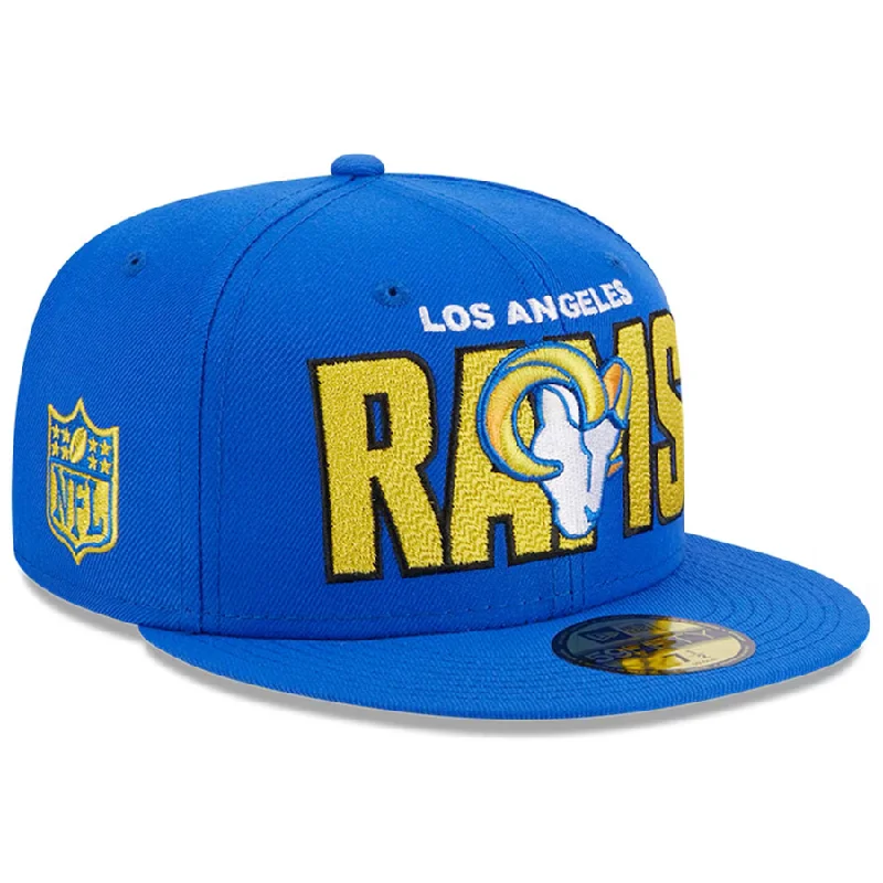 Beach Vacation Hat-New Era Los Angeles Rams Royal 2023 NFL Draft 59FIFTY Fitted Hat