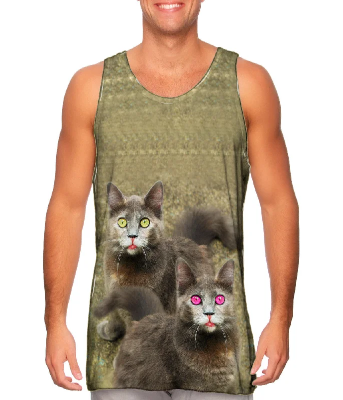 Sports Tank-Skiddadles Brown Cats