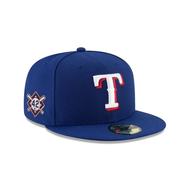 Trendy Snapback Hat-NEW ERA TEXAS RANGERS JACKIE ROBINSON DAY 59FIFTY FITTED