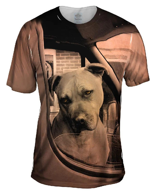 Custom T-Shirt-Driving Boxer Dog