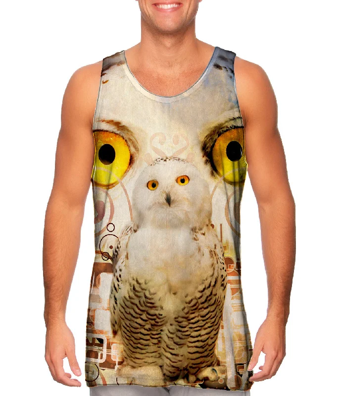 Tank with Logo-Snow Nebula Owl