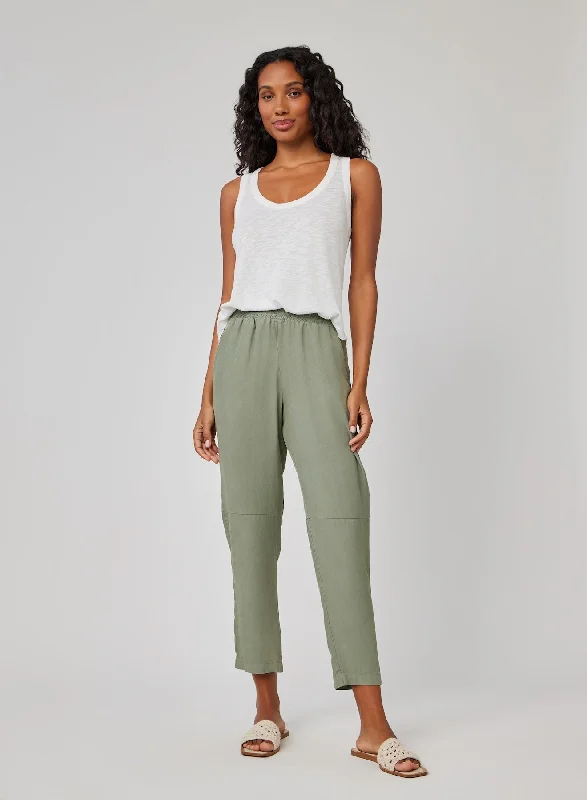 Comfy Pants-Camille Track Pant - Clean Sage