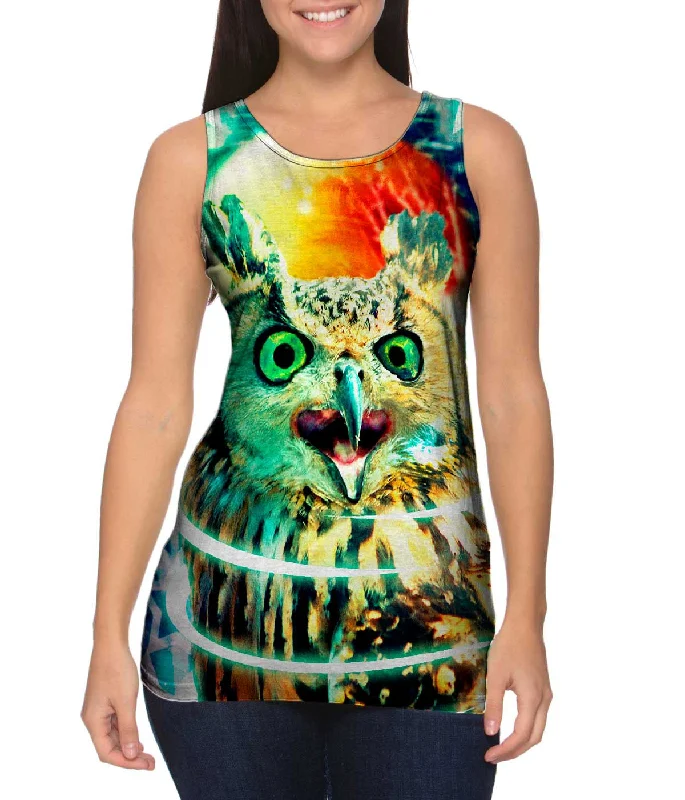 Sportswear Tank-Scream Owl