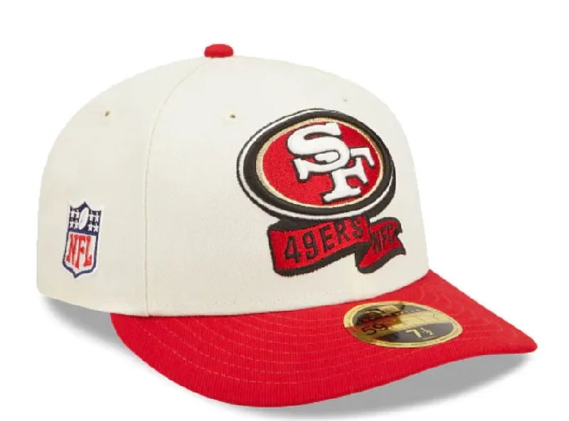 Classic Baseball Hat-NEW ERA SAN FRANCISCO 49ERS LOW PRO OFFICIAL ON-FIELD SIDELINE 59FIFTY FITTED