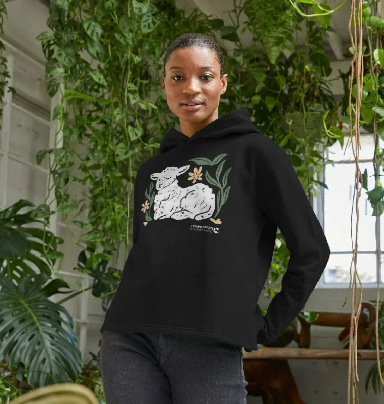 Bold Graphic Hoodie-Women's Lamb Relaxed Fit Hoodie