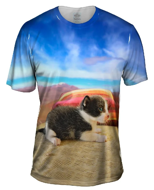 Colorful T-Shirt-Desert Kitten