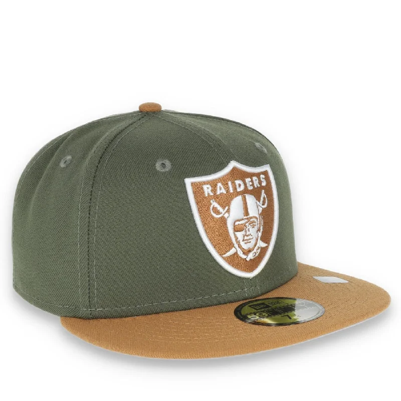 Beach Vacation Hat-NEW ERA LAS VEGAS RAIDERS 59FIFTY COLOR PACK-OLIVE/TAN