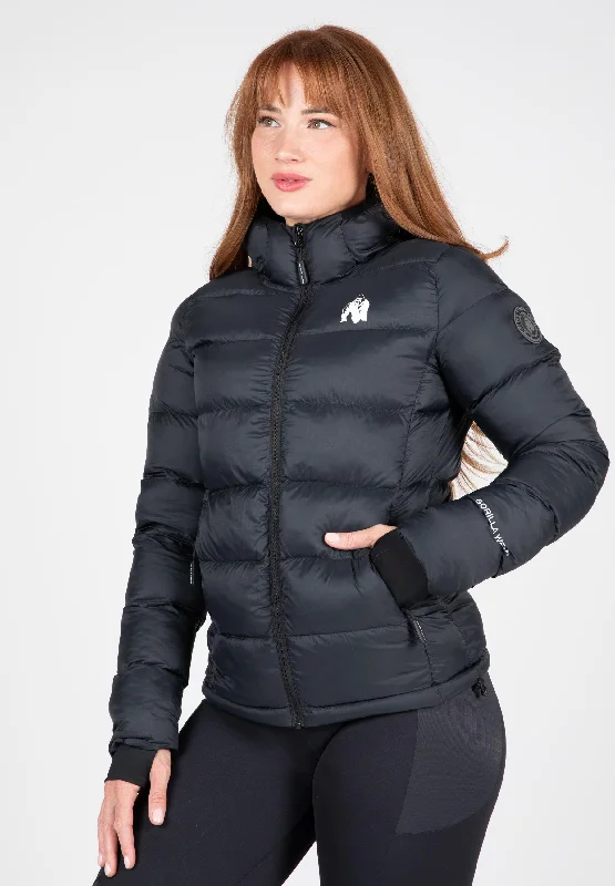 Breathable Jacket-Rachel Puffer Jacket - Black