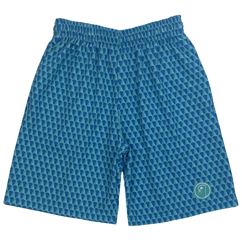 Printed Shorts-Boys 3D Lacrosse Shorts - Green