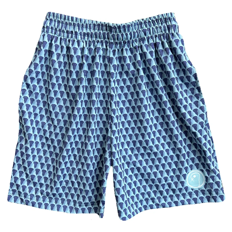 Light Fabric Shorts-Boys 3D Lacrosse Shorts - Blues