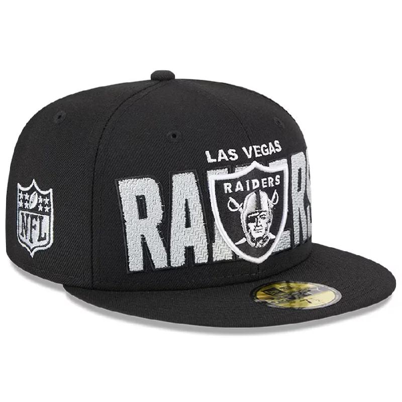 Athletic Hat-New Era Las Vegas Raiders 2023 NFL Draft 59FIFTY Fitted Hat