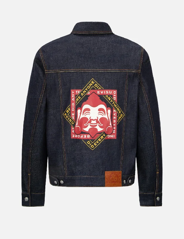 Active Jacket-Godhead Print Denim Jacket