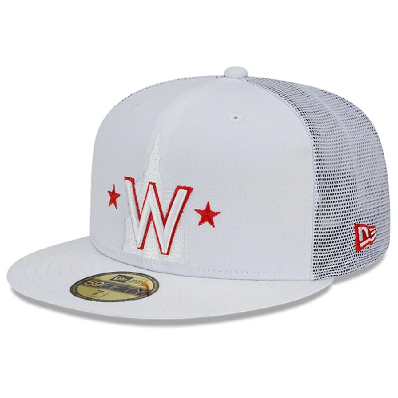 Athletic Hat-New Era Washington Nationals 2022 Batting Practice 59FIFTY Fitted Hat-White