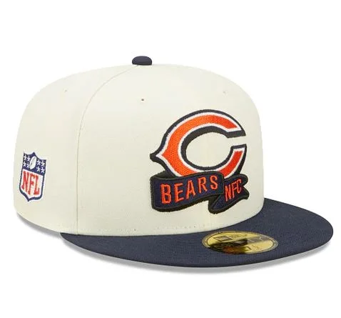 Iconic Outdoor Hat-NEW ERA CHICAGO BEARS OFFICIAL NFL ON-FIELD SIDELINE 59FIFTY FITTED