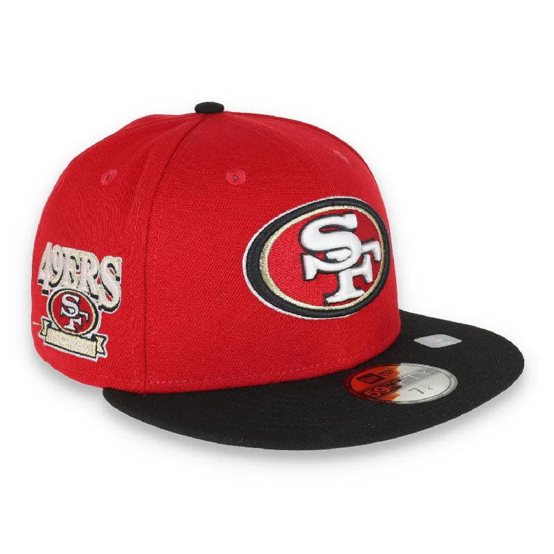 Hiking Hat-New Era San Francisco 49ERS NFC West 59FIFTY Fitted Hat - Red/Black