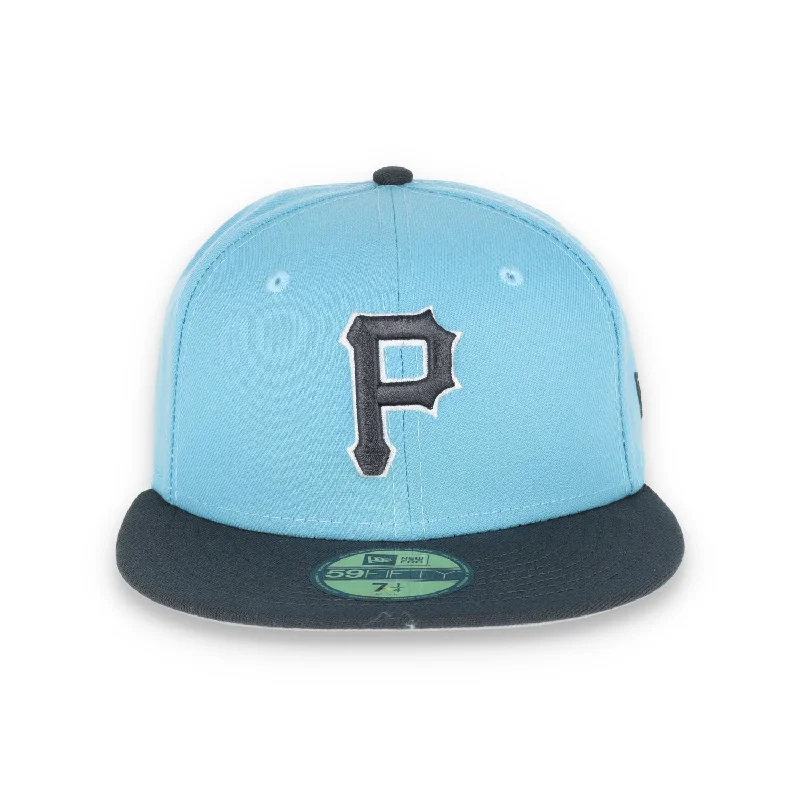 Lightweight Outdoor Hat-NEW ERA PITTSBURGH PIRATES 59FIFTY COLOR PACK-BABY BLUE/GREY