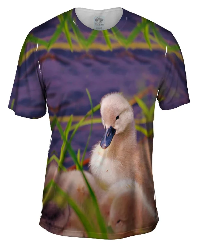 Fashion T-Shirt-Fluffy Violet Ducks