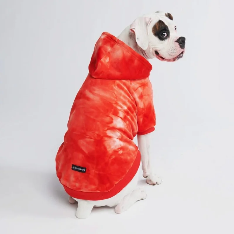 Functional Hoodie-Velvet Dog Hoodie - Ruby Red