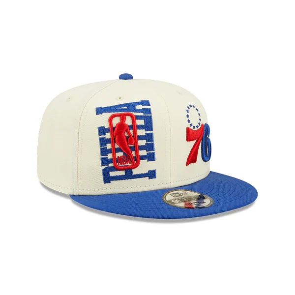 Protective Beach Hat-New Era Philadelphia 76ERS 2022 Draft 9FIFTY Snapback