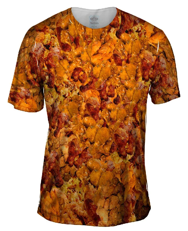 Animal Print T-Shirt-Fried Chicken Heaven