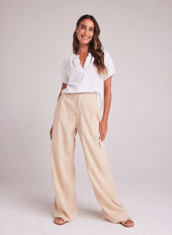 Winter-Ready Pants-Cargo Wide Leg - Summer Khaki