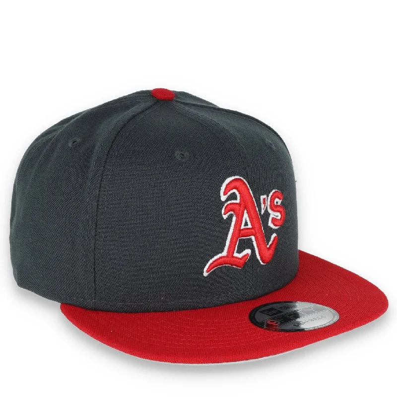 Wool Hat-New Era Oakland Athletics 2-Tone Color Pack 9FIFTY Snapback Hat - Grey/Scarlet