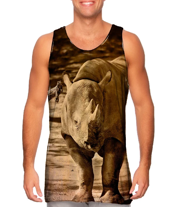 Reversible Tank-Sepia Rhino