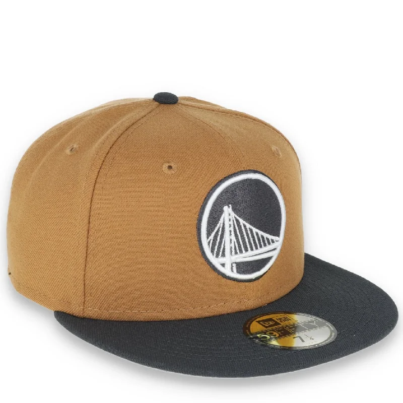 Fishing Hat-NEW ERA GOLDEN STATE WARRIORS COLOR PACK 2TONE 59FIFTY FITTED HAT- TAN/GREY