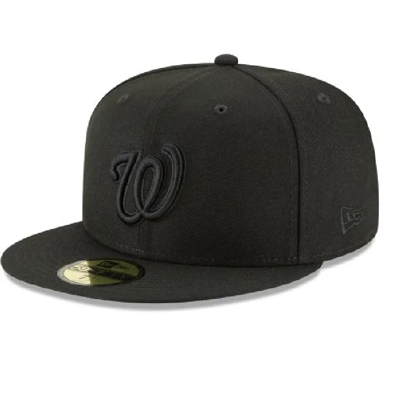 Lightweight Hat-WASHINGTON NATIONALS BASIC 59FIFTY FITTED- BLACK/Black