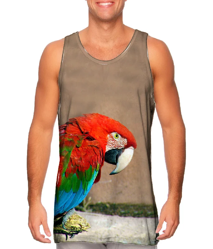 Graphic Tank-Sassy Red Parrot