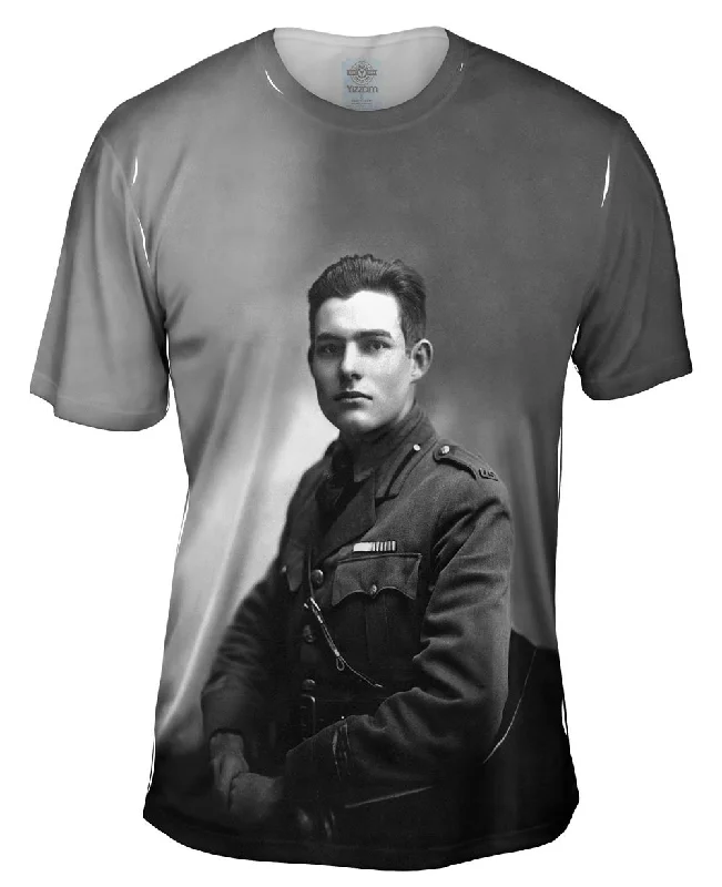 Unique T-Shirt-Ernest Hemingway - "American Author" (1918)