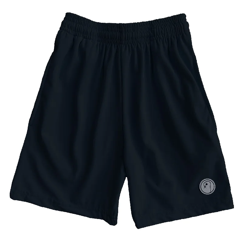 Denim Shorts-Boys Lacrosse Shorts - Black