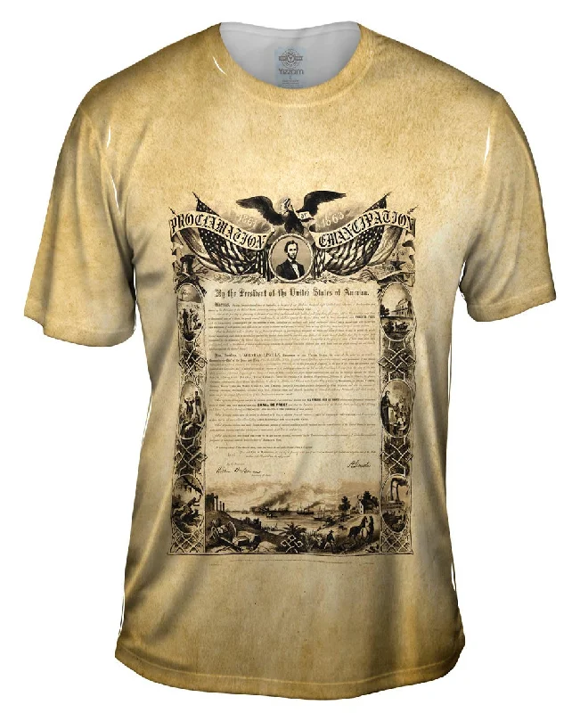 Black Graphic T-Shirt-Emancipation Proclamation