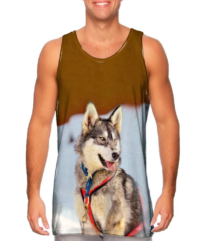 Trendy Sleeveless Top-Sledding Husky