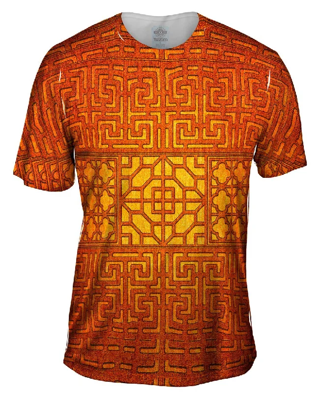 Modern T-Shirt-Eastern Tapestry Orange