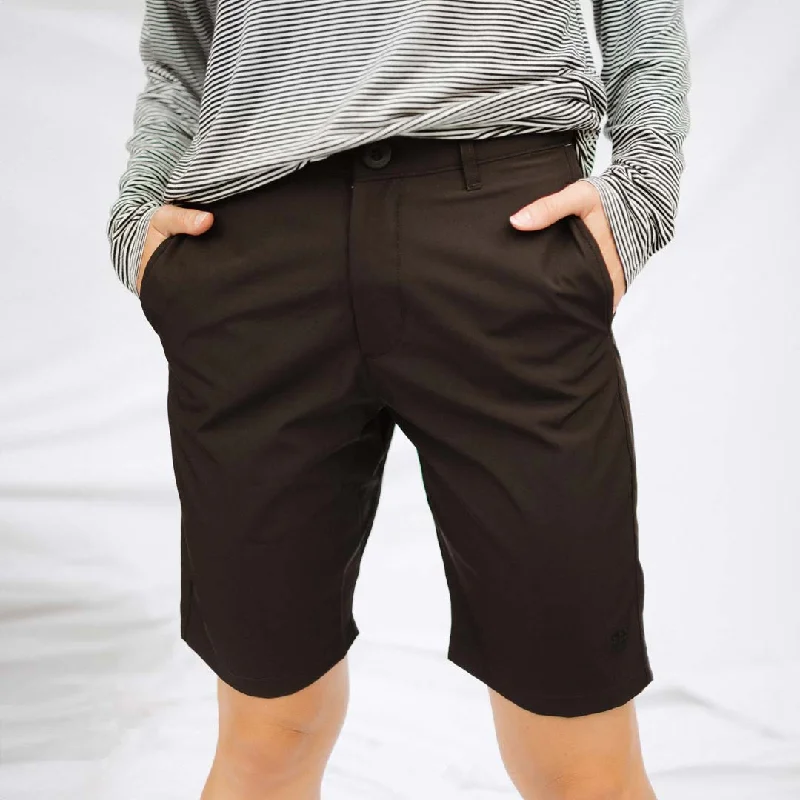 Outdoor Adventure Pants-Black Bermuda Shorts