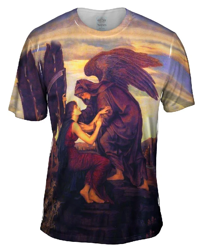 Athletic T-Shirt-Evelyn De Morgan - "Angel Of Death" (1890)