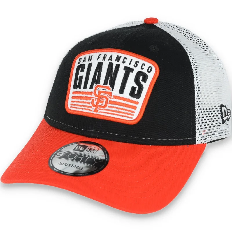 Baseball Hat-New Era San Francisco Giants Patch Trucker 9FORTY ADJUSTABLE