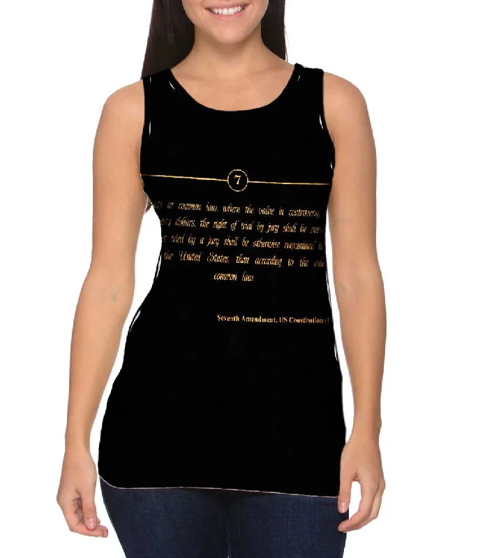 Casual Sleeveless-Seventh Amendment Us Constitution