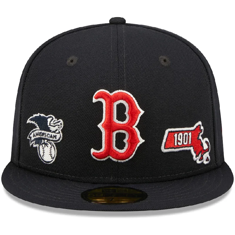 Outdoor Adventure Hat-New Era Boston Red Sox Identity 59FIFTY Fitted Hat - Navy